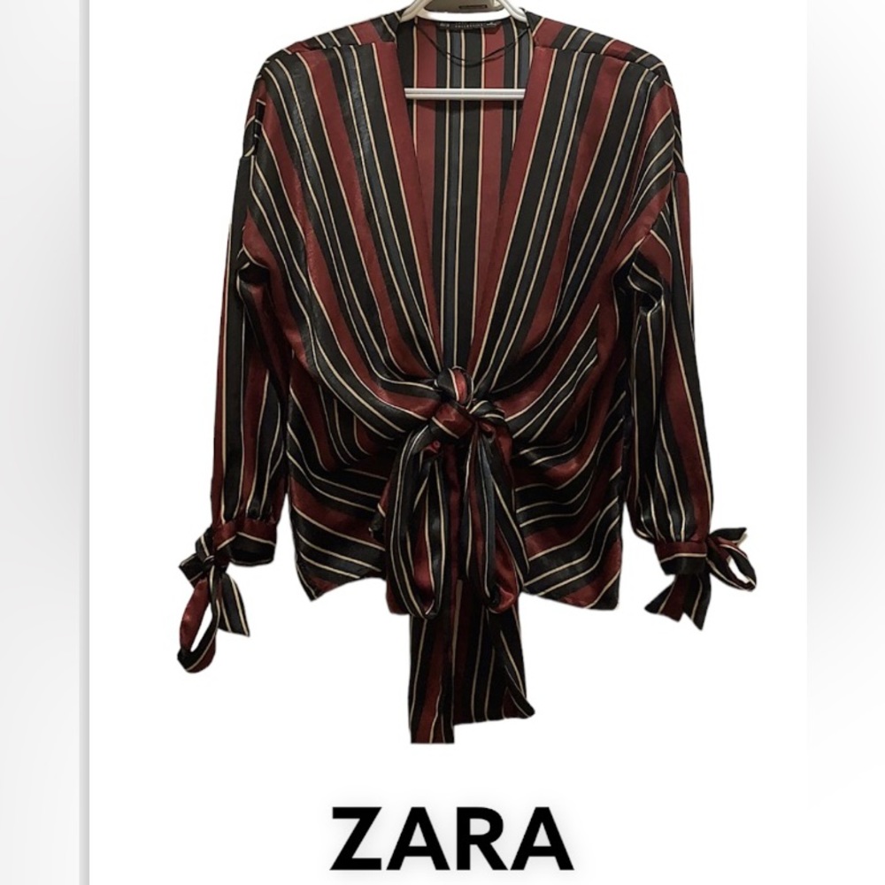 Zara Basic Collection striped blouse